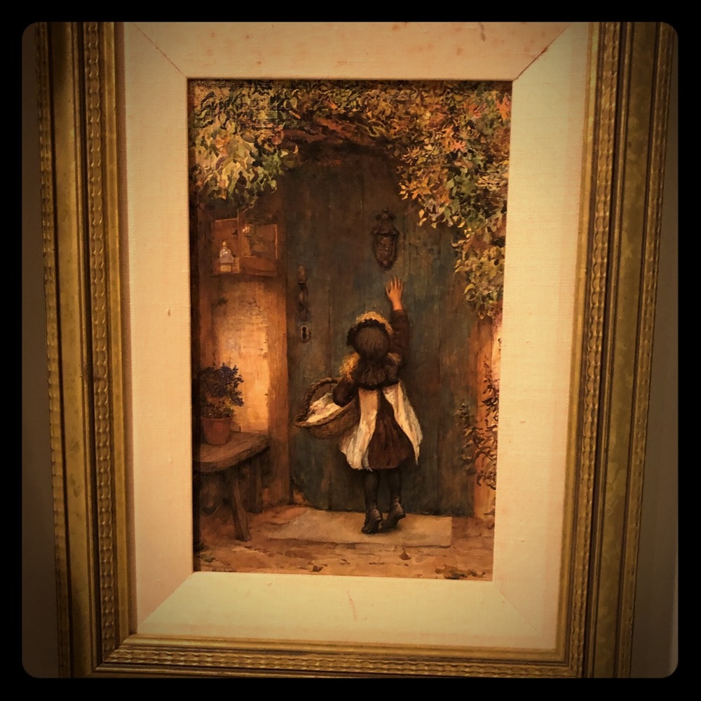 Oil painting framed
